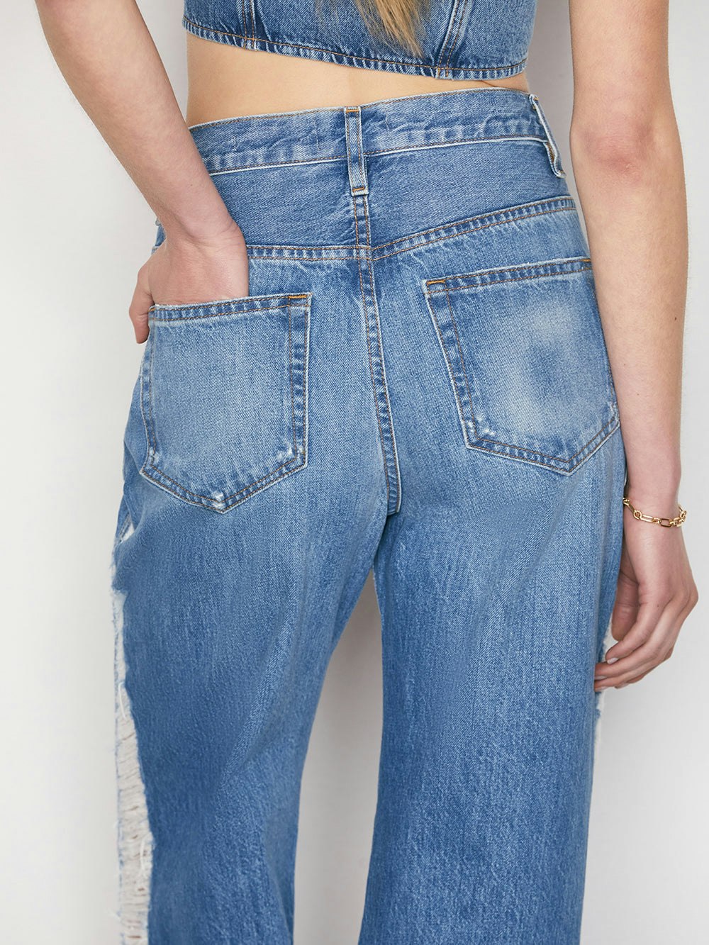 jeans back detail view